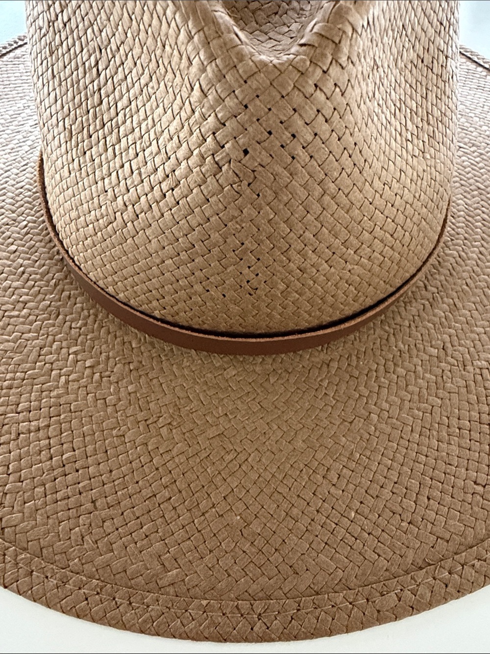 Janessa Leone Sherman Packable Straw Fedora M - Picture 3 of 5
